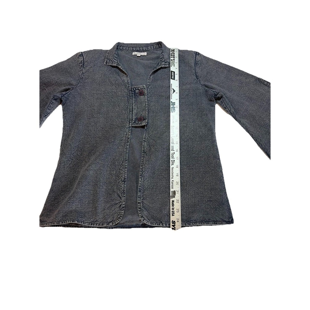 Cross Tree Lane Denim‎ Jacket Y2K style Bell Sleeves Shacket Large Jean - Picture 2 of 7